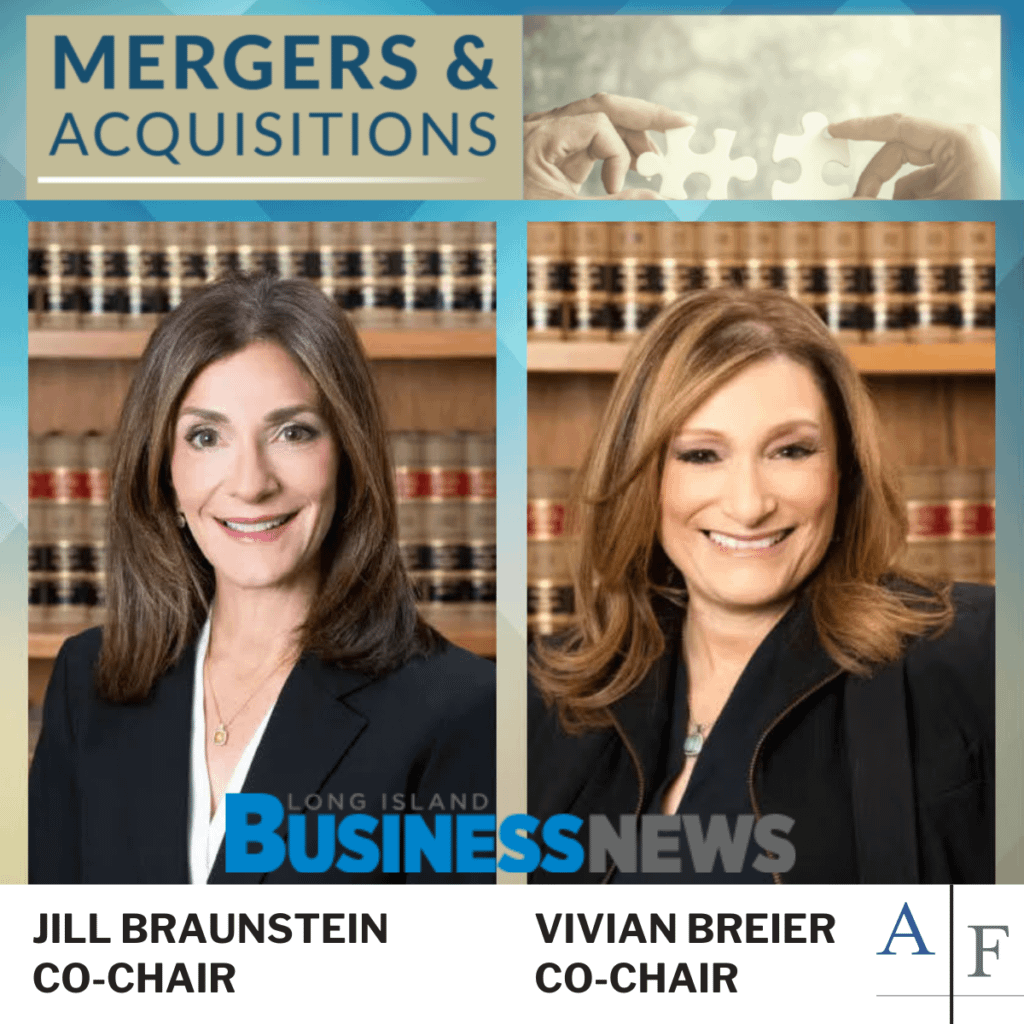 Jill Braunstein and Vivian Breier LIBN M&A Spotlight