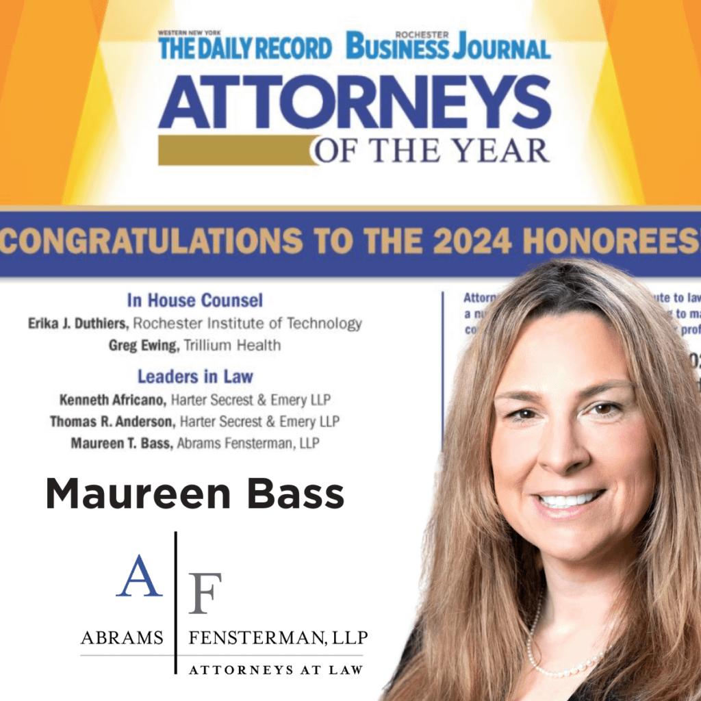 Maureen Bass Named by Rochester Business Journal as one of the 2024 Attorneys of the Year Thumbnail