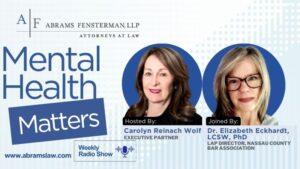 Mental Health Matters with Carolyn Reinach Wolf: An Interview with Dr. Elizabeth Eckhardt