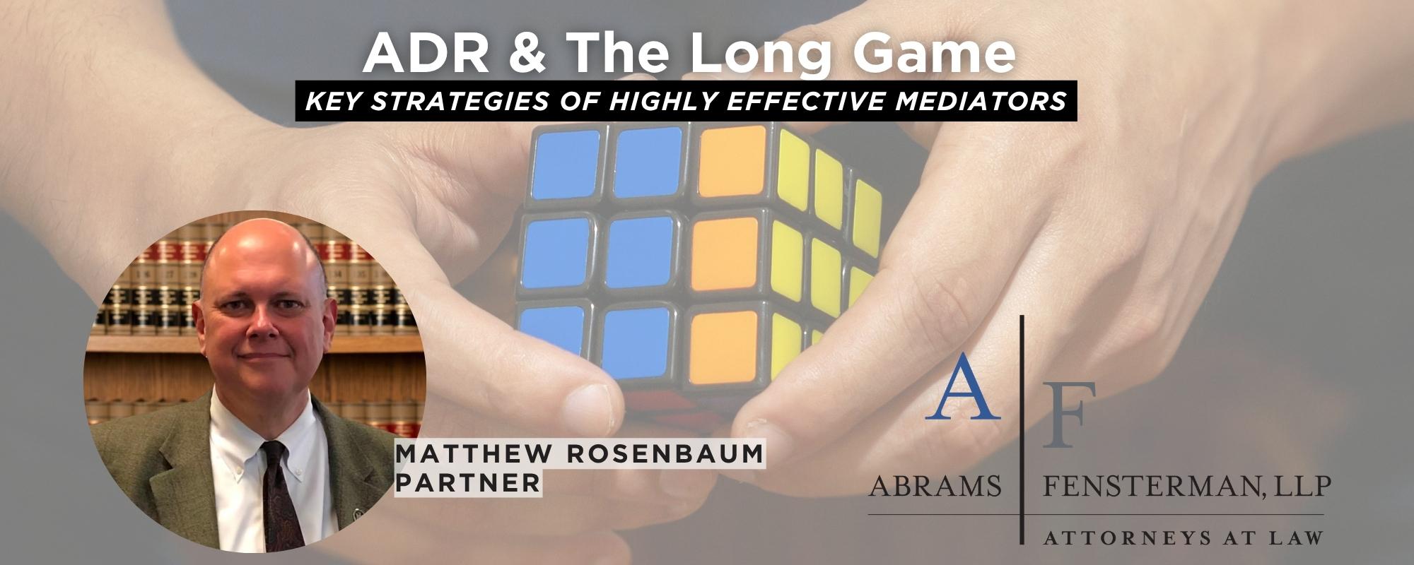 Key Strategies of effective mediators Abrams Fensterman