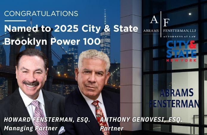 Howard Fensterman & Anthony Genovesi Named to 2025 City & State’s Brooklyn Power 100 Thumbnail