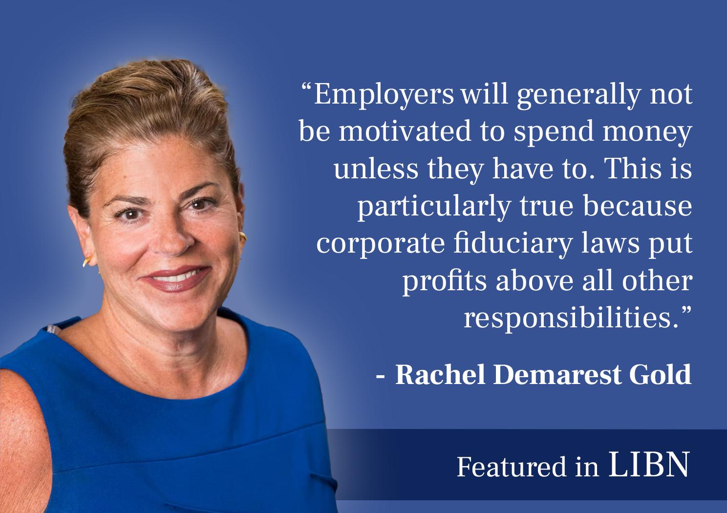 New York’s New Prenatal Leave Law Raises Key Compliance Questions for Employers – Rachel Demarest Gold Quoted Thumbnail