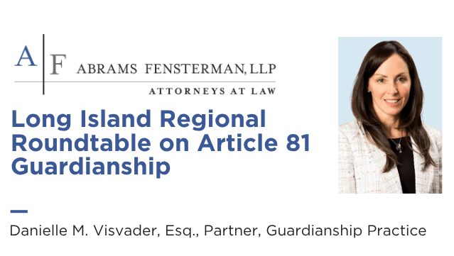 Danielle Visvader to Speak at Long Island Guardianship Rountable – Oct 20 Thumbnail