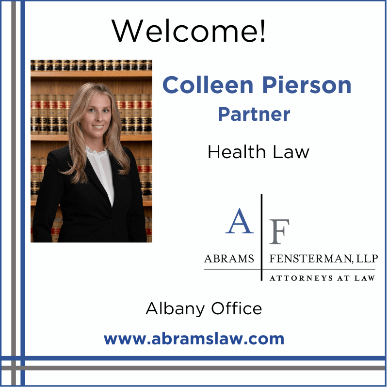 Abrams Fensterman Welcomes Partner Colleen Pierson to Health Law Practice in Albany Thumbnail