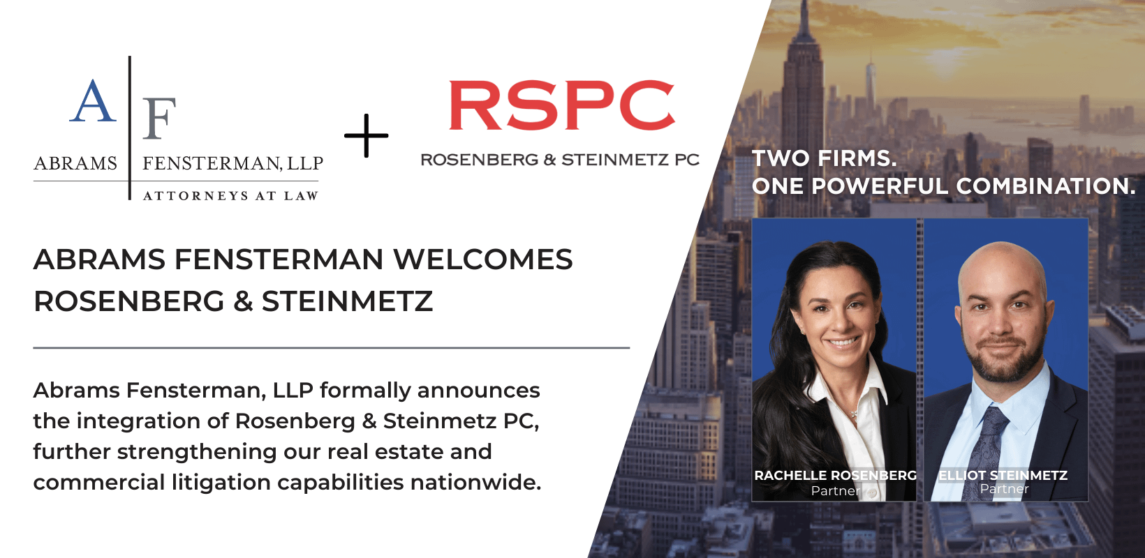 Abrams Fensterman Welcomes Rosenberg & Steinmetz Thumbnail