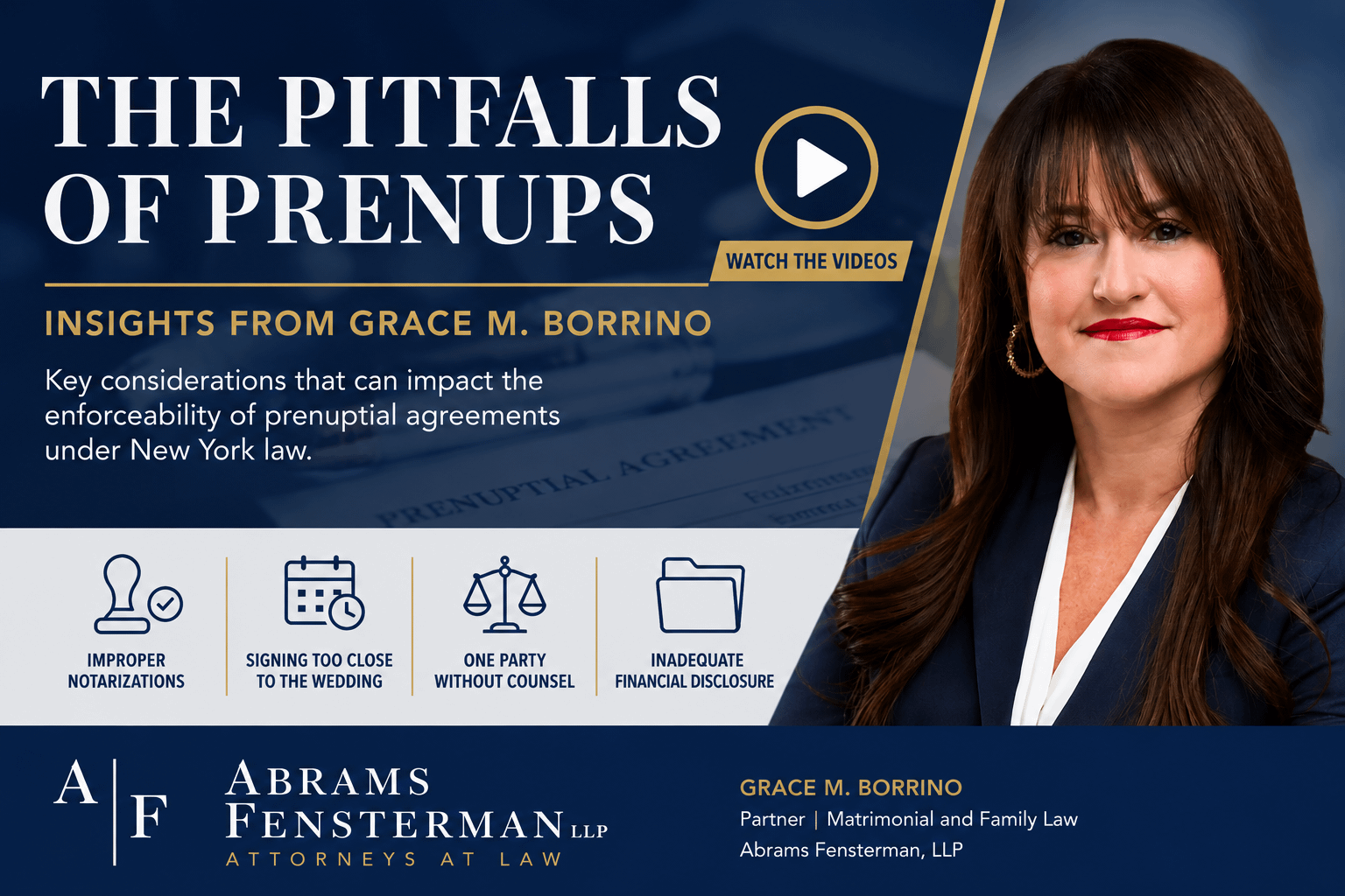 Grace Borrino Presents “The Pitfalls of Prenups” at Columbian Lawyers Association of Brooklyn Thumbnail