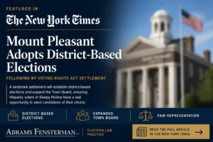 Mount Pleasant Voting Rights Case Featured in The New York Times