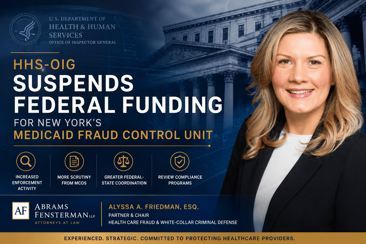 HHS-OIG Suspends New York Medicaid Fraud Control Unit Funding: What Healthcare Providers Need to Know Thumbnail