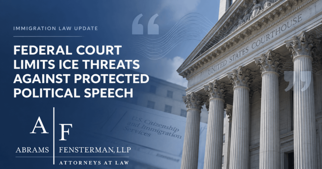 Federal Court Limits ICE Threats Against Protected Speech Thumbnail