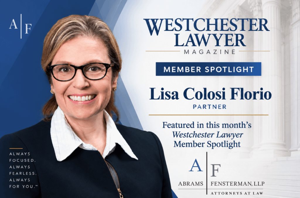 Lisa Colosi Florio Featured in Westchester Lawyer Magazine Member Spotlight Thumbnail