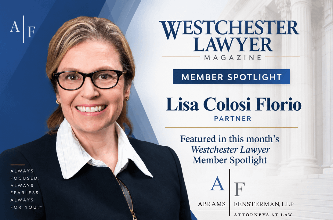 Lisa Colosi Florio Featured in Westchester Lawyer Magazine Member Spotlight Thumbnail